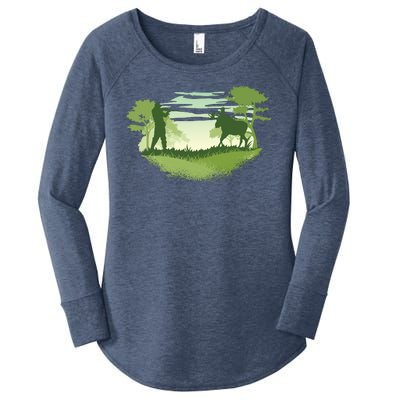 Moose Hunting Women's Perfect Tri Tunic Long Sleeve Shirt