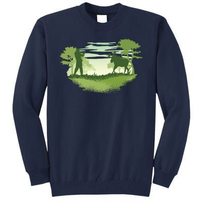 Moose Hunting Tall Sweatshirt