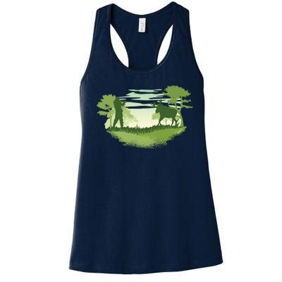 Moose Hunting Women's Racerback Tank