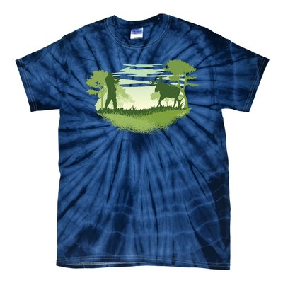 Moose Hunting Tie-Dye T-Shirt