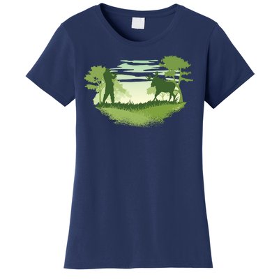 Moose Hunting Women's T-Shirt