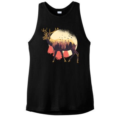 Moose Nature Ladies PosiCharge Tri-Blend Wicking Tank