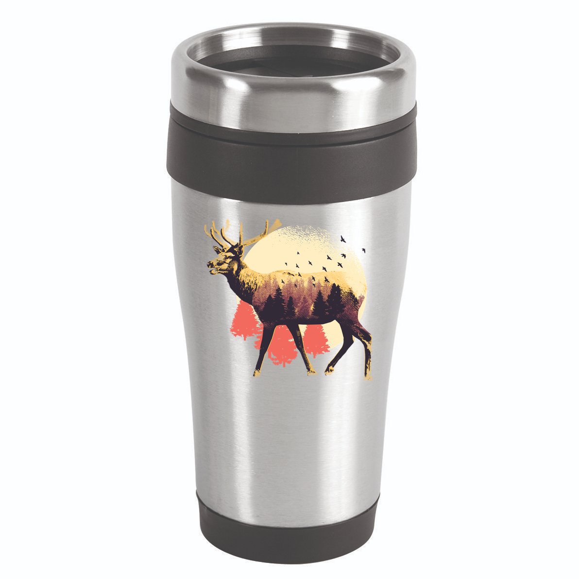 Moose Nature 16oz Travel Tumbler