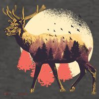 Moose Nature Vector Backpack