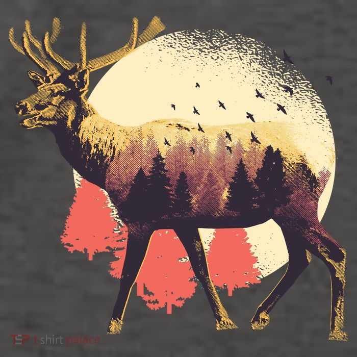 Moose Nature Vector Backpack