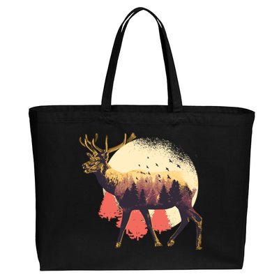 Moose Nature Cotton Canvas Jumbo Tote