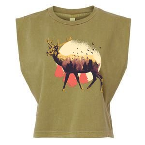 Moose Nature Garment-Dyed Women's Muscle Tee