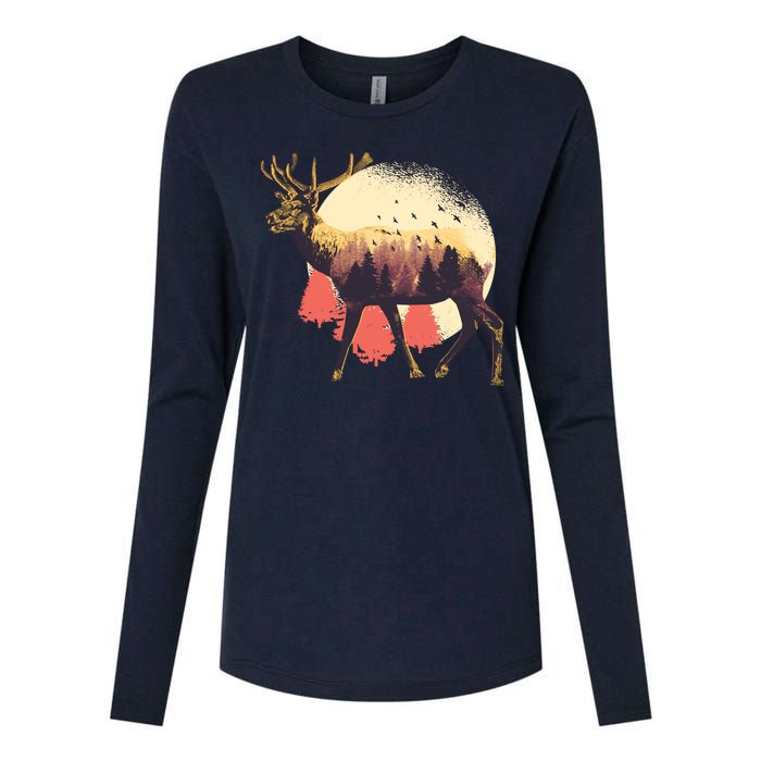 Moose Nature Womens Cotton Relaxed Long Sleeve T-Shirt