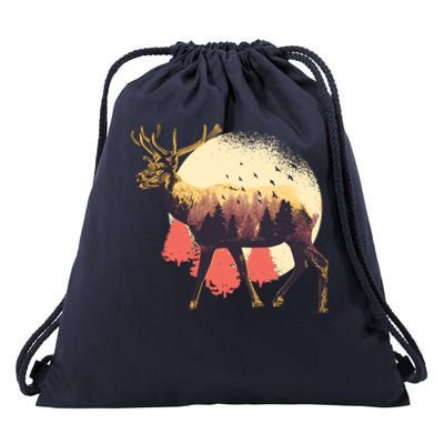 Moose Nature Drawstring Bag