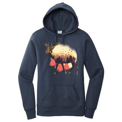 Moose Nature Women's Pullover Hoodie