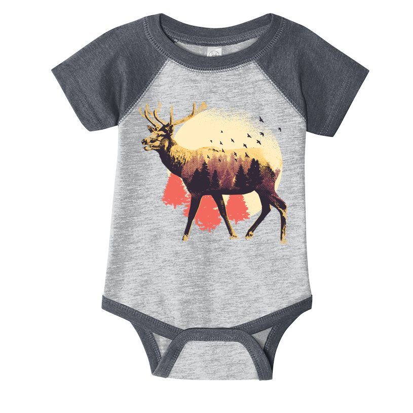 Moose Nature Infant Baby Jersey Bodysuit
