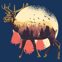 Moose Nature Ladies Long Sleeve Shirt