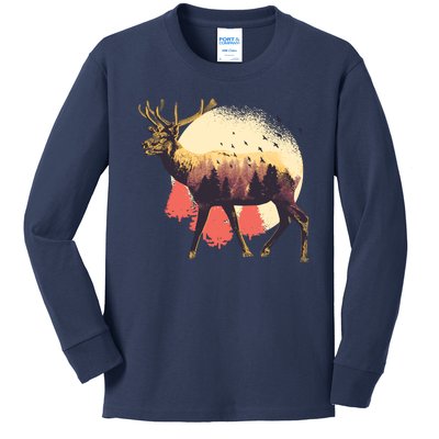 Moose Nature Kids Long Sleeve Shirt