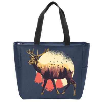 Moose Nature Zip Tote Bag