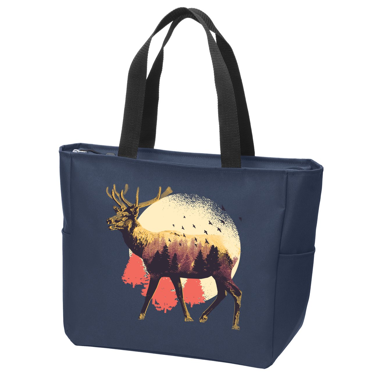 Moose Nature Zip Tote Bag