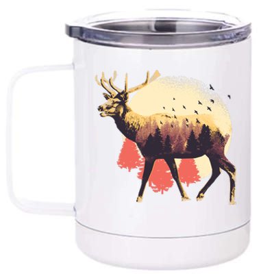 Moose Nature 12 oz Stainless Steel Tumbler Cup