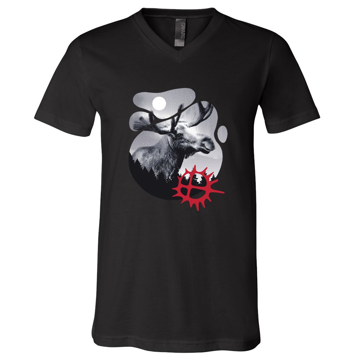Moose Nature Sami Sun V-Neck T-Shirt