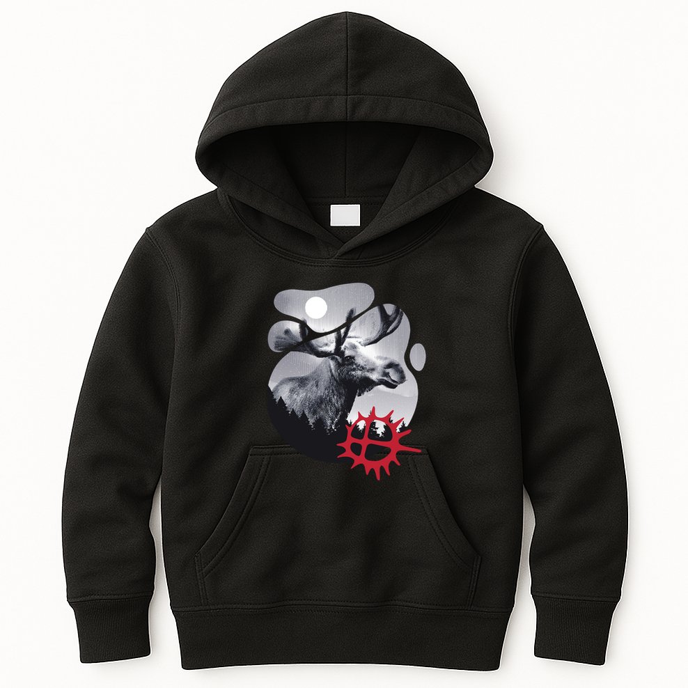 Moose Nature Sami Sun Kids Hoodie