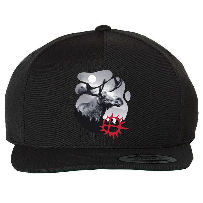 Moose Nature Sami Sun Wool Snapback Cap