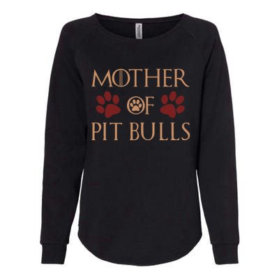 Mother Of Pit Bulls Mother's Day Gift Pitbull Pits Womens California Wash Sweatshirt