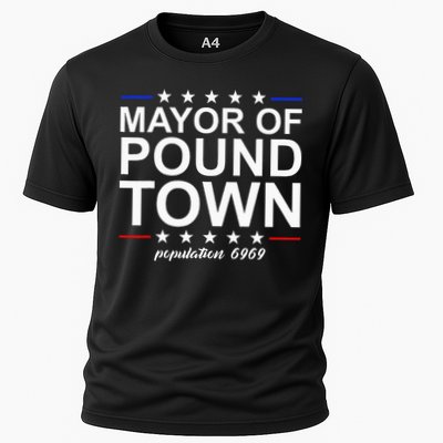 Mayor Of Pound Town Funny Adult Humor Pound Town Performance Shirt
