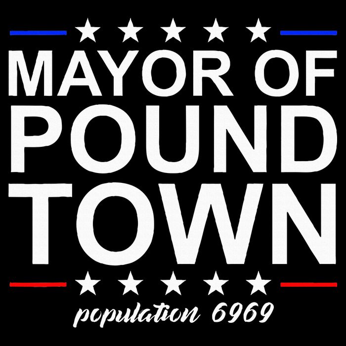Mayor Of Pound Town Funny Adult Humor Pound Town Button