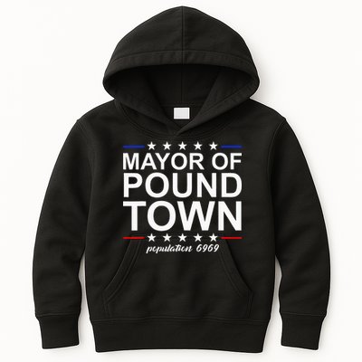 Mayor Of Pound Town Funny Adult Humor Pound Town Kids Hoodie