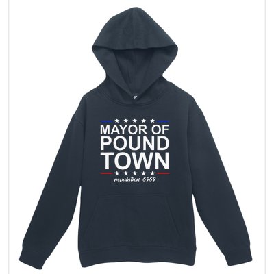 Mayor Of Pound Town Funny Adult Humor Pound Town Urban Pullover Hoodie