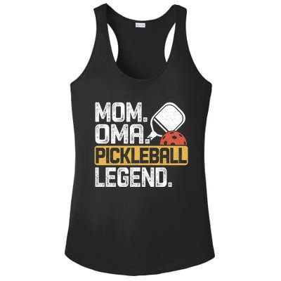 Mom Oma Pickleball Legend Vintage Gift Ladies PosiCharge Competitor Racerback Tank