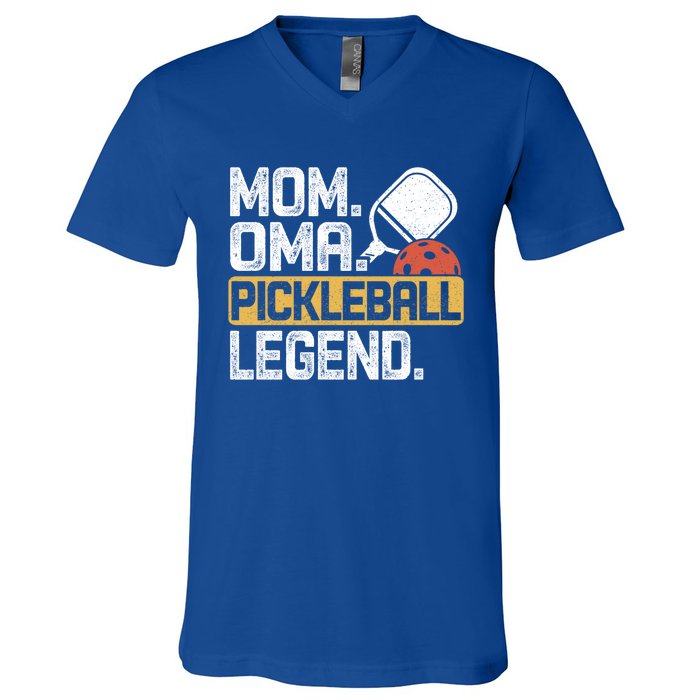 Mom Oma Pickleball Legend Vintage Gift V-Neck T-Shirt