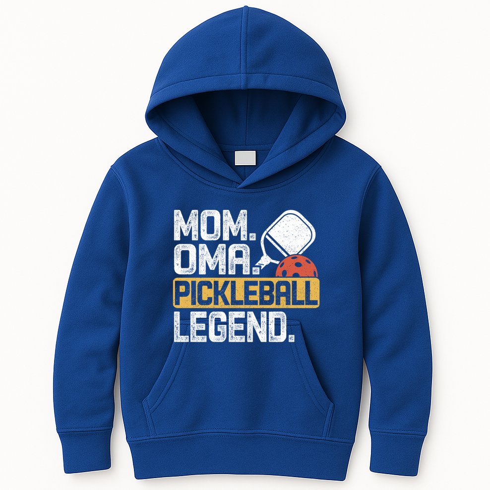 Mom Oma Pickleball Legend Vintage Gift Kids Hoodie