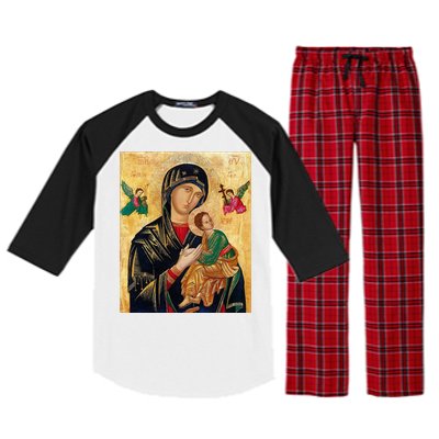 Mother Of Perpetual Help Raglan Sleeve Pajama Set