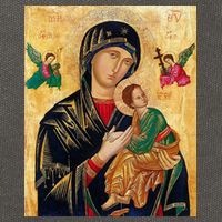 Mother Of Perpetual Help Cotton Canvas Backpack