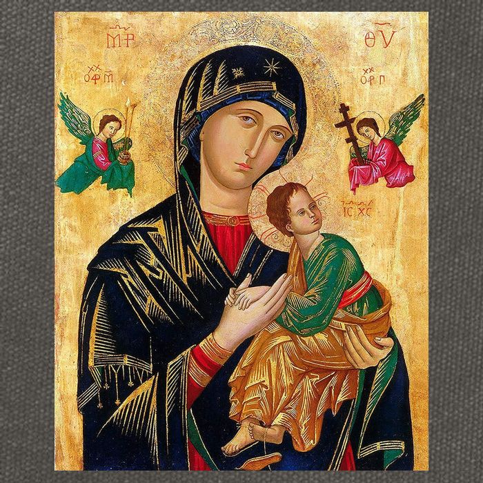 Mother Of Perpetual Help Cotton Canvas Backpack