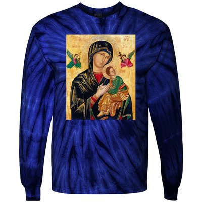 Mother Of Perpetual Help Tie-Dye Long Sleeve Shirt