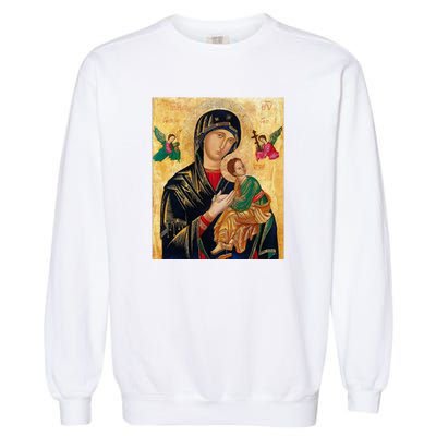 Mother Of Perpetual Help Garment-Dyed Sweatshirt