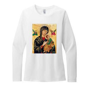 Mother Of Perpetual Help Womens CVC Long Sleeve Shirt