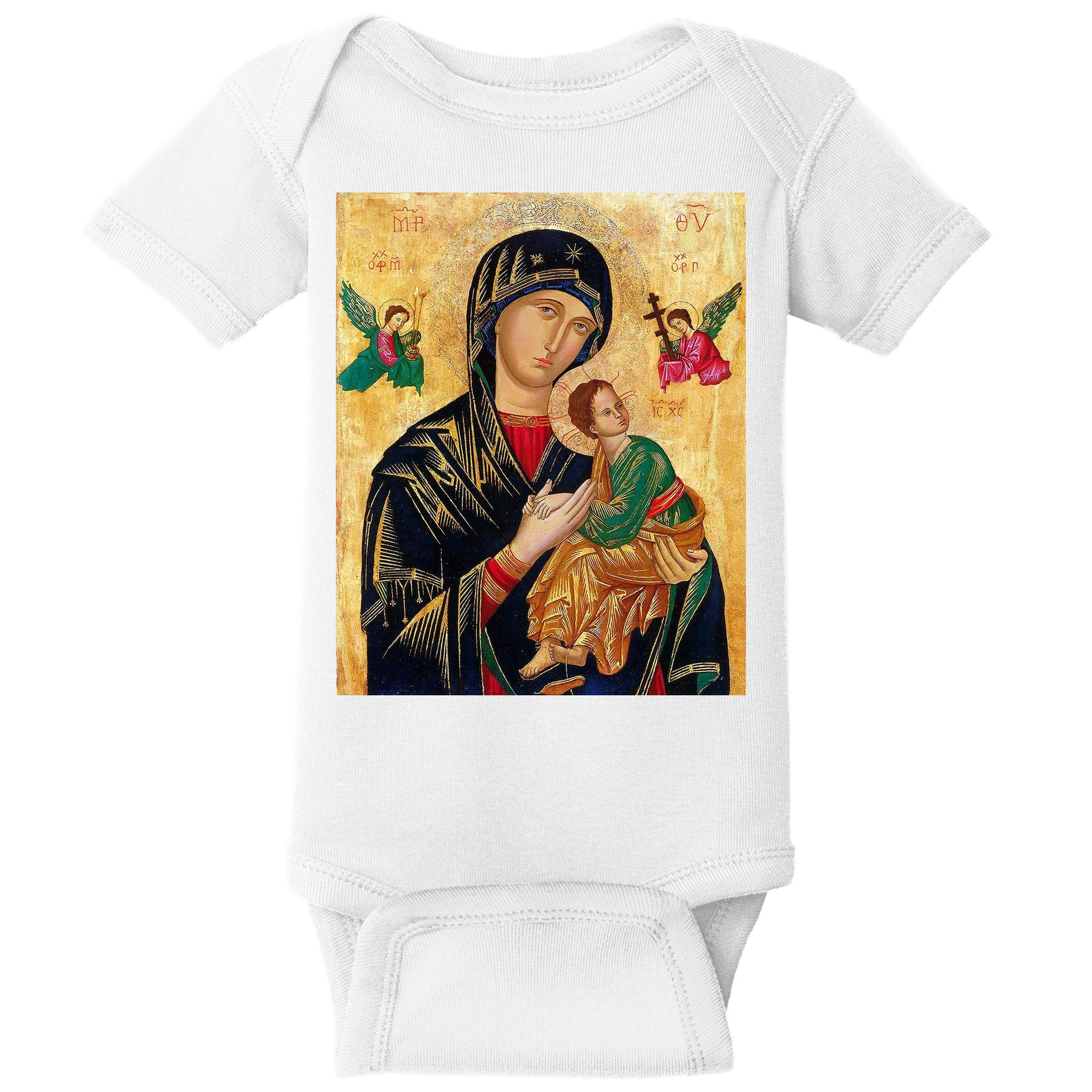 Mother Of Perpetual Help Baby Bodysuit