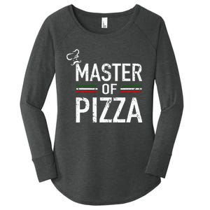 Master Of Pizza Italy Pizza Master Pizza Cooking Chef Women's Perfect Tri Tunic Long Sleeve Shirt