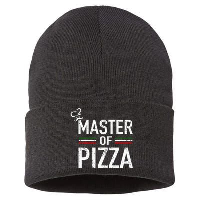 Master Of Pizza Italy Pizza Master Pizza Cooking Chef Sustainable Knit Beanie