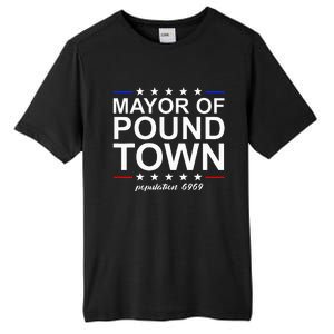 Mayor Of Pound Town Funny Adult Humor Pound Town Tall Fusion ChromaSoft Performance T-Shirt