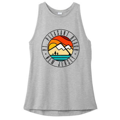 Minimalist Outdoors Pt. Pleasant Beach Point New Jersey Nj Ladies PosiCharge Tri-Blend Wicking Tank