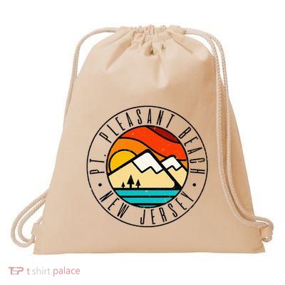 Minimalist Outdoors Pt. Pleasant Beach Point New Jersey Nj Drawstring Bag