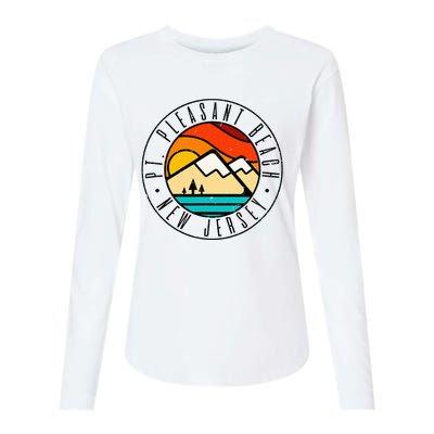 Minimalist Outdoors Pt. Pleasant Beach Point New Jersey Nj Womens Cotton Relaxed Long Sleeve T-Shirt