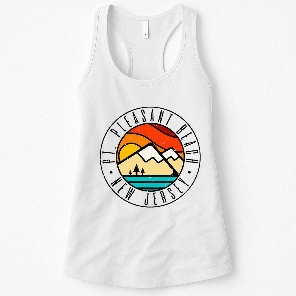 Minimalist Outdoors Pt. Pleasant Beach Point New Jersey Nj Womens Tank Top