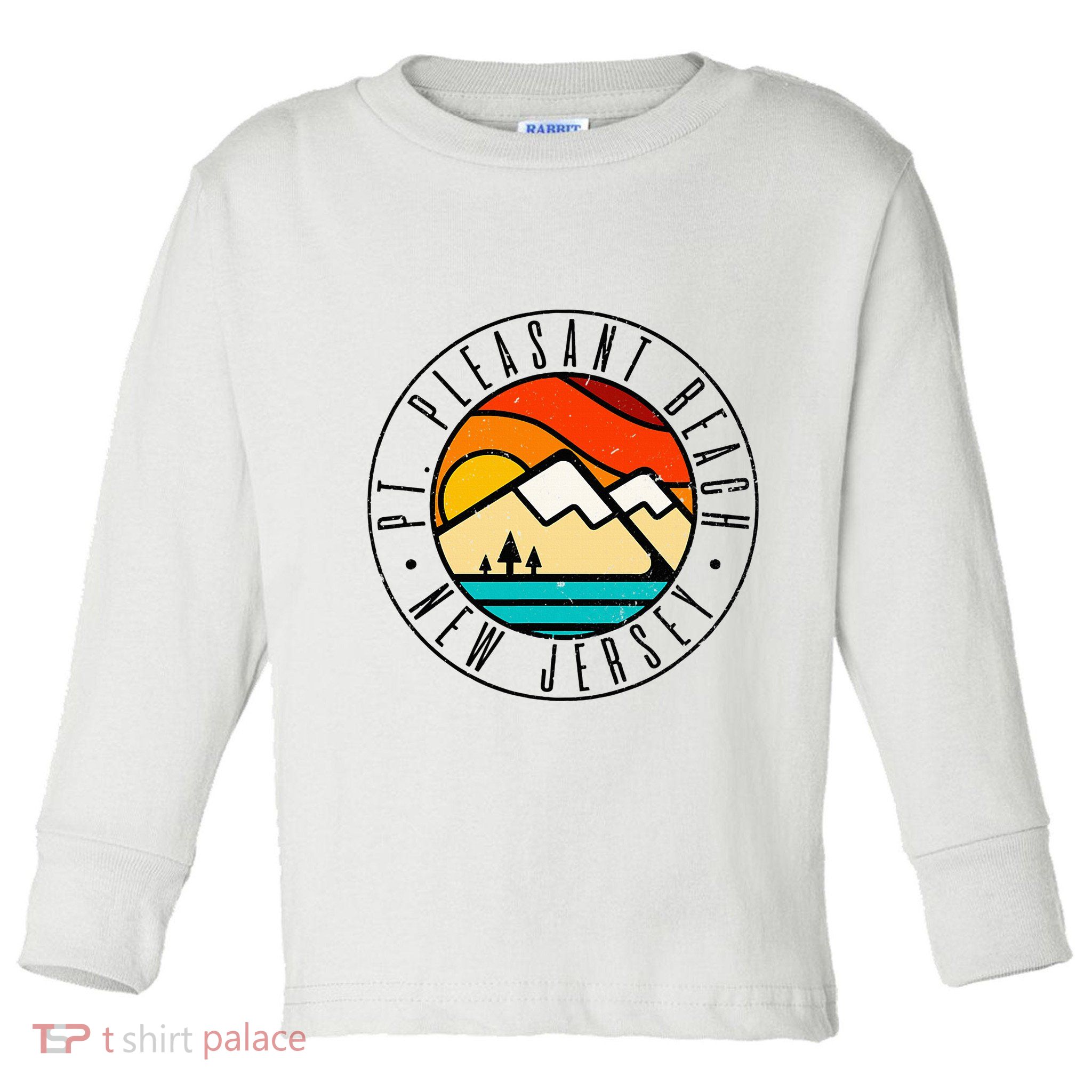 Minimalist Outdoors Pt. Pleasant Beach Point New Jersey Nj Toddler Long Sleeve Shirt