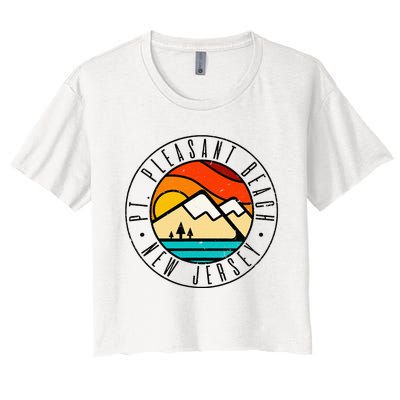 Minimalist Outdoors Pt. Pleasant Beach Point New Jersey Nj Women's Crop Top Tee