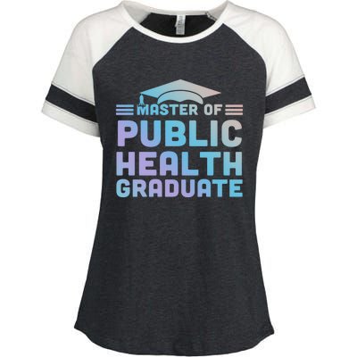 Master Of Public Health Senior Mph Grad University Cool Gift Enza Ladies Jersey Colorblock Tee