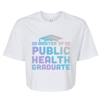 Master Of Public Health Senior Mph Grad University Cool Gift Bella+Canvas Jersey Crop Tee