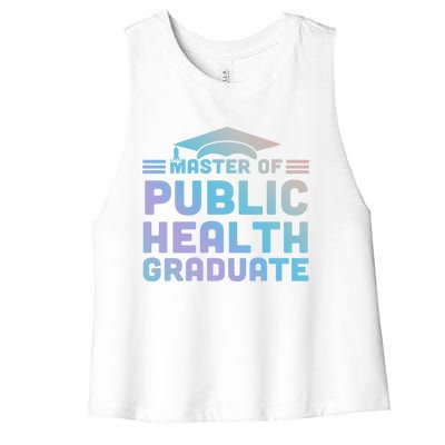 Master Of Public Health Senior Mph Grad University Cool Gift Women's Racerback Cropped Tank